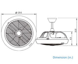 AW314D - 3 Speeds Dual Mount Air Circulation Fan