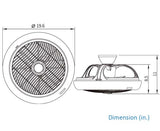 AW314D - 3 Speeds Dual Mount Air Circulation Fan